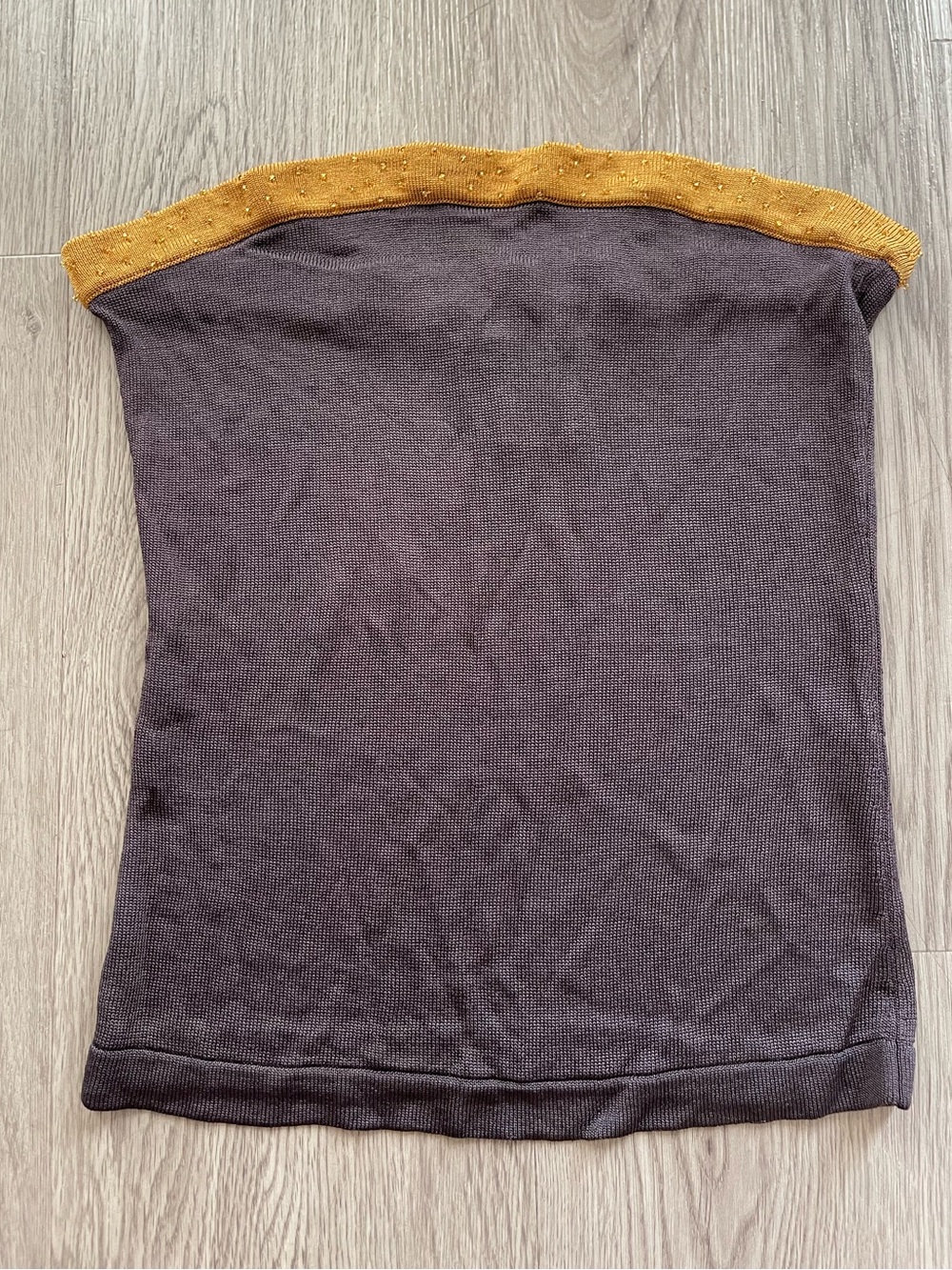Y2K Vtg Marciano beaded strapless tube top